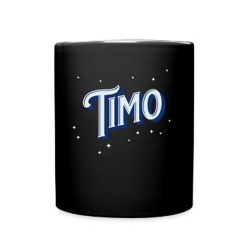 Nom Timo personnalisé - Mug uni - noir - Devant