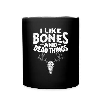Taxidermist design for stuffing animals - Full Colour Mug - black - Front