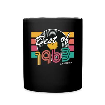 60. Geburtstag Jahrgang 1963 Best of 1963 - Tasse einfarbig - Schwarz - Vorne