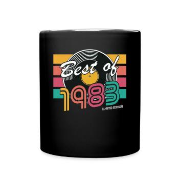 40th birthday born 1983 Best of 1983 - Full Colour Mug - black - Front