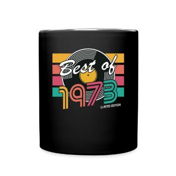 50e anniversaire né en 1973 Best of 1973 - Mug uni - noir - Devant
