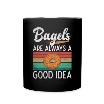 Cadeaux Bagel Bagel Lover - Mug uni - noir - Devant