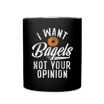 Cadeaux Bagel Bagel Lover - Mug uni - noir - Devant