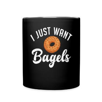 Cadeaux Bagel Bagel Lover - Mug uni - noir - Devant