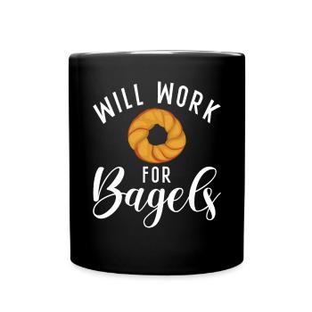 Cadeaux Bagel Bagel Lover - Mug uni - noir - Devant