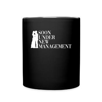 Bientôt sous une nouvelle direction - enterrement de vie de garçon - Mug uni - noir - Devant