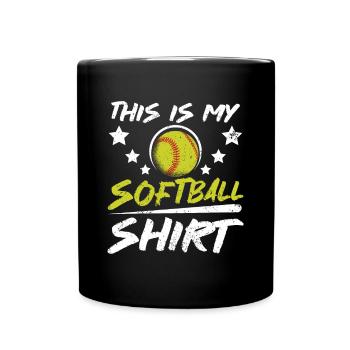 C’est ma balle molle - Mug uni - noir - Devant