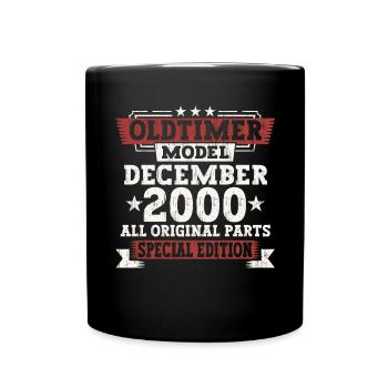 Classic Car Décembre 2000 - Cadeau du 22e anniversaire - Mug uni - noir - Devant