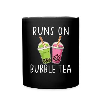 Bubble Tea Lover Gift - Full Colour Mug - black - Front