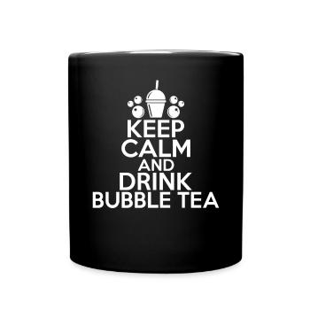 Bubble Tea Lover Gift - Full Colour Mug - black - Front