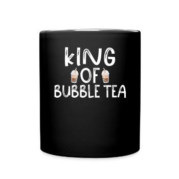 Bubble Tea Lover Gift - Full Colour Mug - black - Front