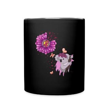 Brustkrebs Geschenk Breast Cancer Krebs Rosa - Tasse einfarbig - Schwarz - Vorne