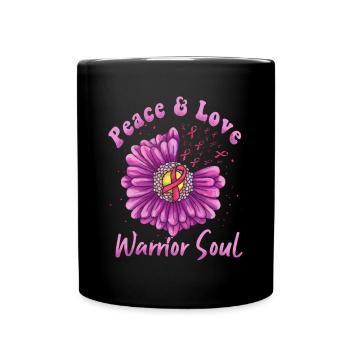 Brustkrebs Geschenk Breast Cancer Krebs Rosa - Tasse einfarbig - Schwarz - Vorne