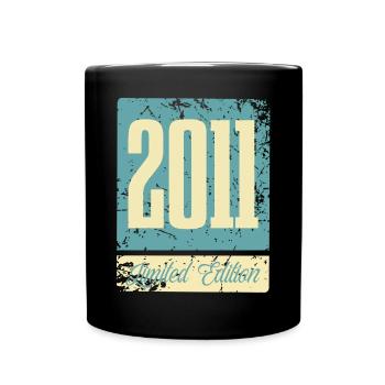 2011 Anniversaire de naissance Année de naissance - Mug uni - noir - Devant