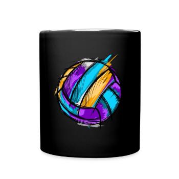 Volleyball - Full Colour Mug - black - Front