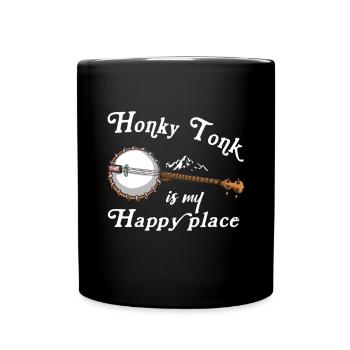 Banjo Shirts For Men Bluegrass Appalachia Folk - Full Colour Mug - black - Front