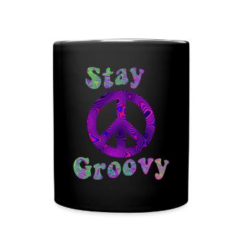 Hippy - Full Colour Mug - black - Front