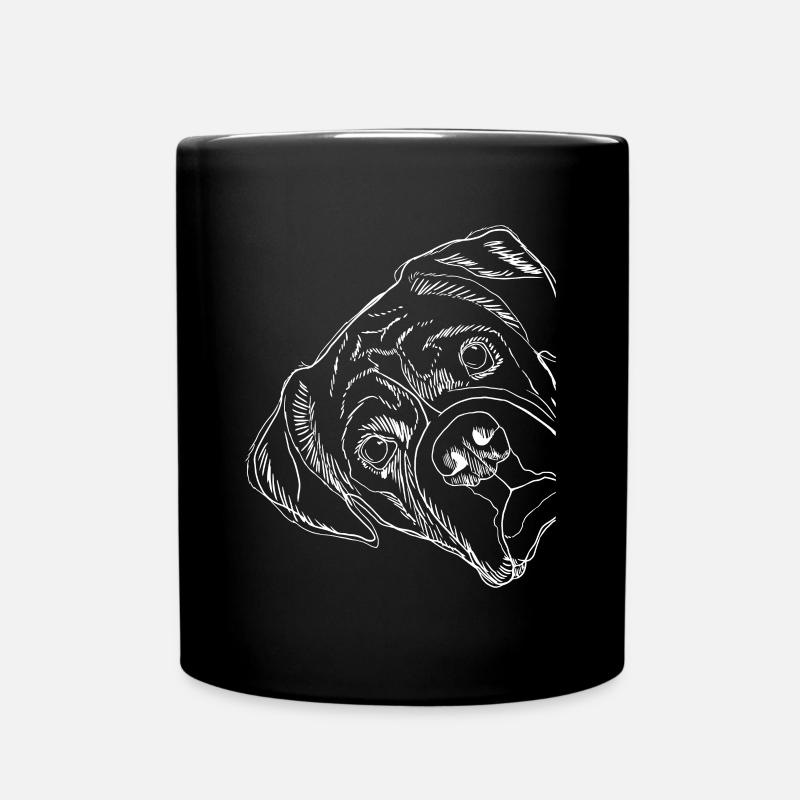 Drôle de chien boxer - Mug uni - noir