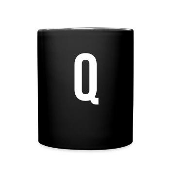 Lettre P Chiffre Symbole Alphabet Initiale - Mug uni - noir - Devant
