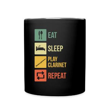 Clarinette Clarinettiste Clarinettiste - Mug uni - noir - Devant
