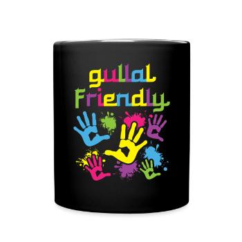 Gullal Friendly Hindu Buddhist Holi Festival - Full Colour Mug - black - Front