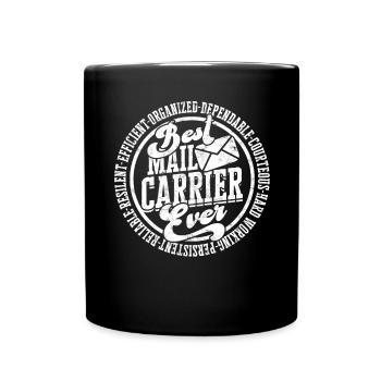 Postman Postman Post Gift Letter Parcel - Mug uni - noir - Devant
