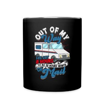Postman Postman Post Gift Letter Parcel - Mug uni - noir - Devant