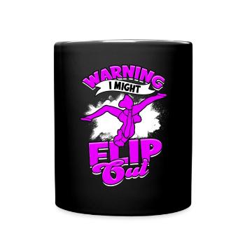 cheerleader cheerleading geschenk sport mädchen ge - Tasse einfarbig - Schwarz - Vorne