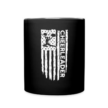 cheerleader cheerleading gift sport girls ge - Full Colour Mug - black - Front