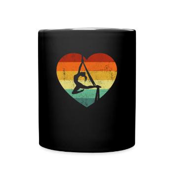Aerial Silk vintage, Aerialist Aerial Silks - Tasse einfarbig - Schwarz - Vorne