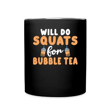 Bubble Tea Lover Gift - Full Colour Mug - black - Front