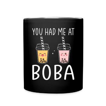 Bubble Tea Lover Gift - Full Colour Mug - black - Front