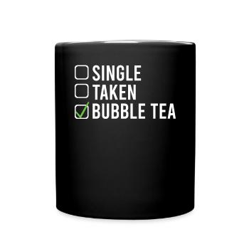 Bubble Tea Lover Gift - Full Colour Mug - black - Front