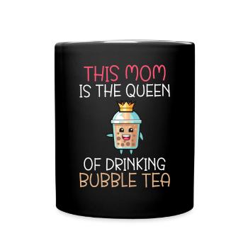 Bubble Tea Lover Gift - Full Colour Mug - black - Front