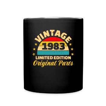 Vintage 1983 Limited Edition Original Parts - Full Colour Mug - black - Front