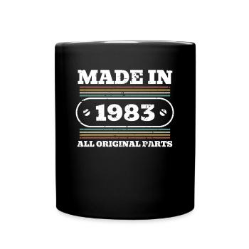 Made In 1983 All Original Parts Shirt - Full Colour Mug - black - Front