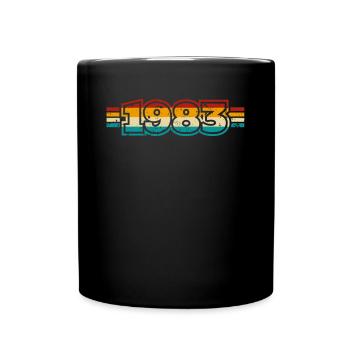 Vintage Retro 1983 40th Birthday Shirt Cadeau - Mug uni - noir - Devant