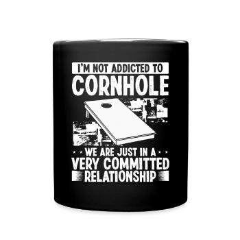 Équipe de relations engagées par un joueur de Cornhole - Mug uni - noir - Devant