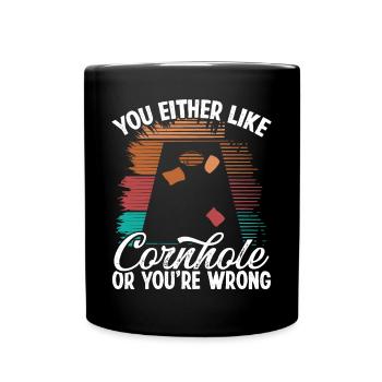 Cornhole Player ou vous vous trompez Cornhole TeamCornh - Mug uni - noir - Devant