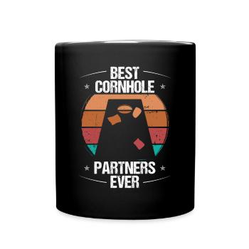 Cornhole Player Meilleurs partenaires de l’histoire de l’équipe Cornhole - Mug uni - noir - Devant