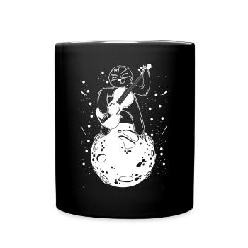 Sloth Double Bass Player - Contrebassiste Paresseux - Mug uni - noir - Devant