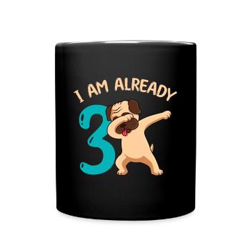 J’ai 3 ans - Mug uni - noir - Devant
