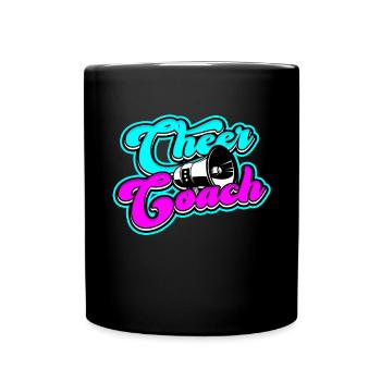 cheerleader cheerleading gift sport girls ge - Full Colour Mug - black - Front