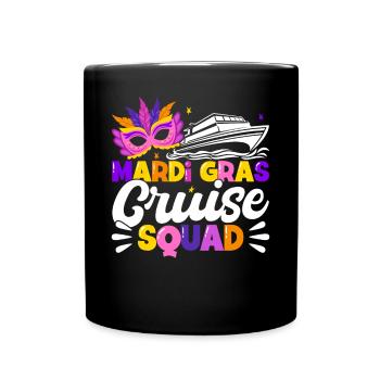Mardi Gras Cruise Squad - Tasse einfarbig - Schwarz - Vorne