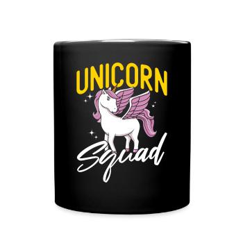 Unicorn Squad - Full Colour Mug - black - Front