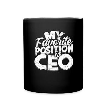 Directeur Général Chef Cadeau Idée Cadeau Travail - Mug uni - noir - Devant