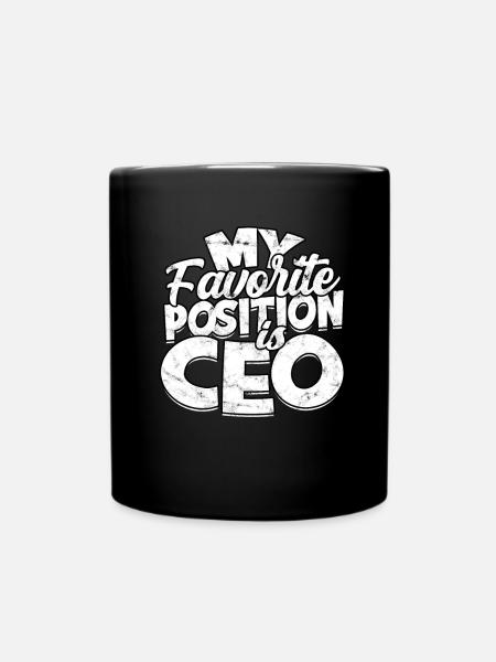 Directeur Général Chef Cadeau Idée Cadeau Travail - Mug uni - noir