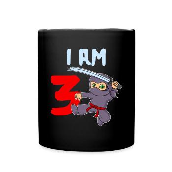 J’ai 3 ans garçon de 3ème anniversaire - Mug uni - noir - Devant