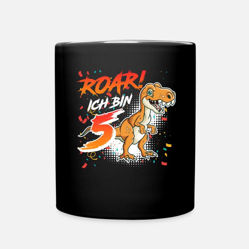 5. Geburtstag Junge 5 Jahre Sohn Kind - Tasse einfarbig - Schwarz