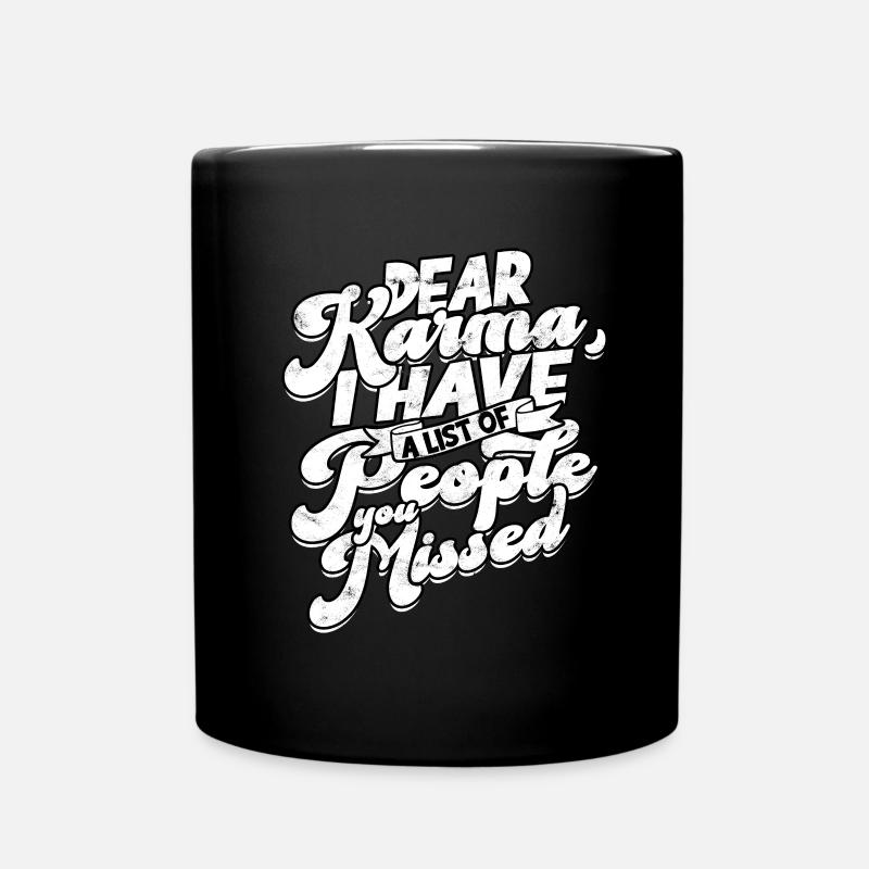 Karma Méditation Destin Cadeau Idée Cadeau S - Mug uni - noir